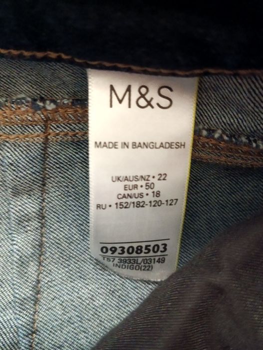 Spodenki damskie jeansy krótkie M&S rozmiar 50