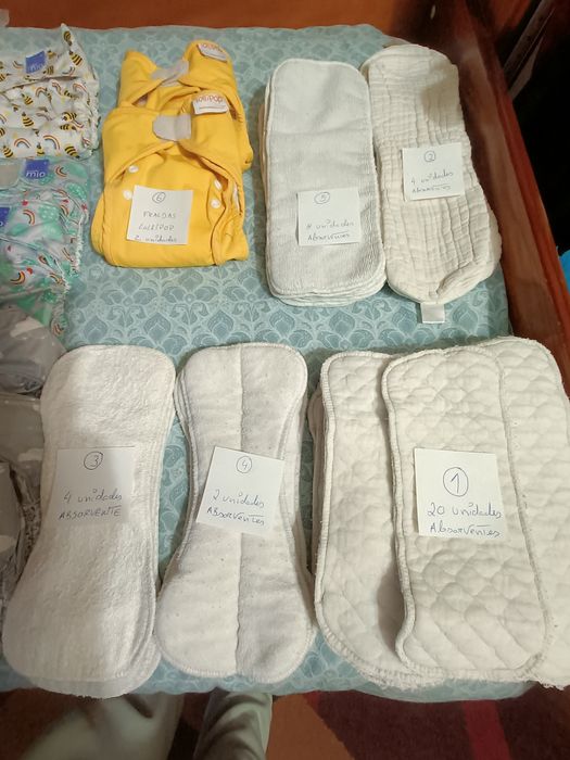 Fraldas recicláveis Bambino Mio e Lollipop...