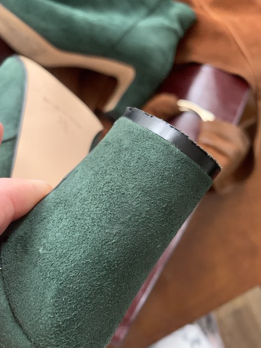 Жіночи замшеві черевики/ботинки