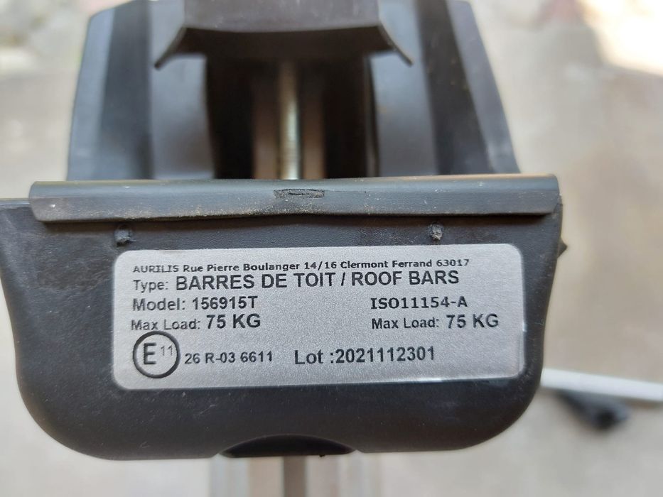 Bagażnik dachowy na reling Taurus EasyUp 915