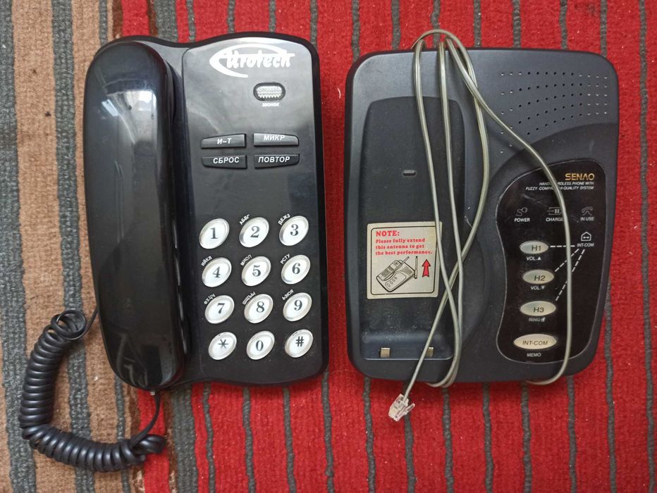 Лот телефонов стационарных домашних 6 шт