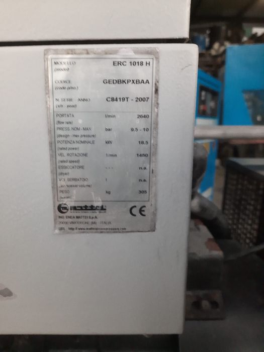 Compressor Mattei 20cv