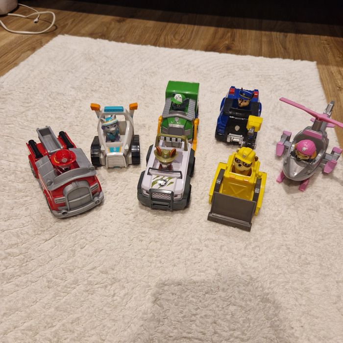 Pojazdy psi patrol zestaw 7szt