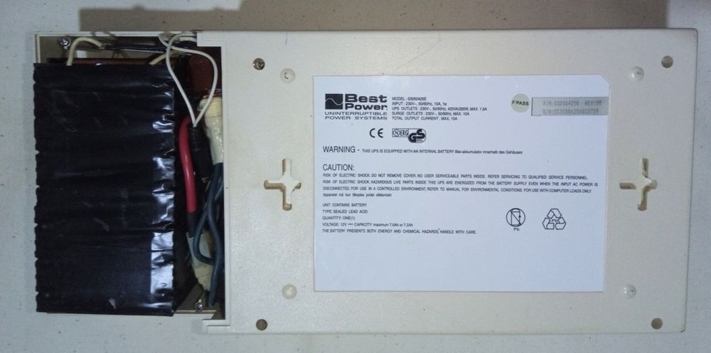 Перетворювач напруги -12В на ~220В UPS Patriot 425