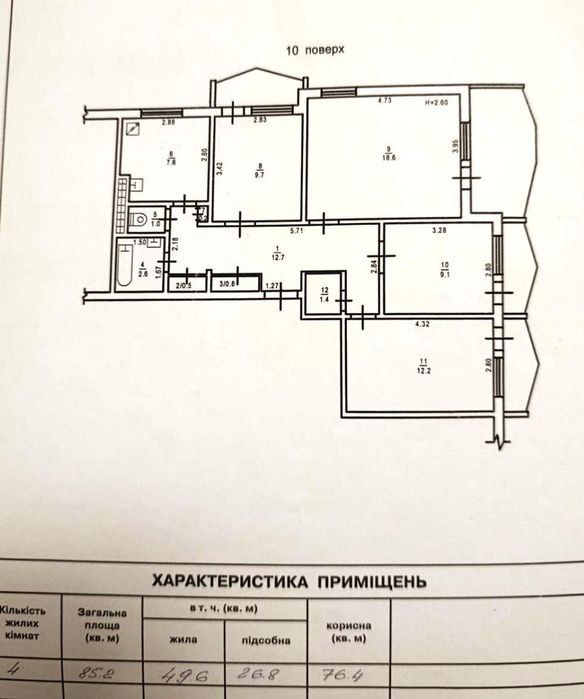 Продам 4-х комн. квартиру в центре Таирова ул. Глушко/Королева (237-647)