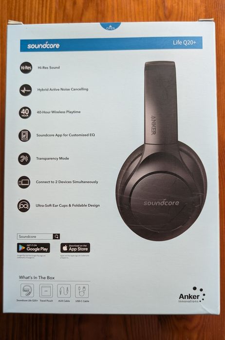 soundcore Life Q20+ Bluetooth Headphones with ANC and Hi-Res Audio64170810818434121