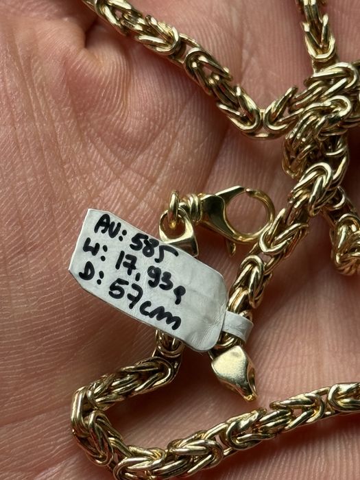 Złoty łańcuch 17.93g 585