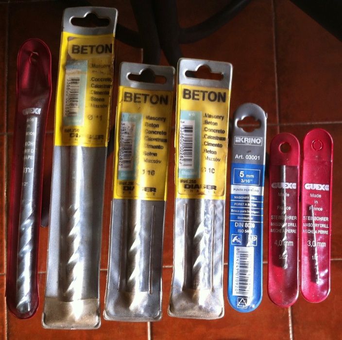 Conjunto de brocas para betao