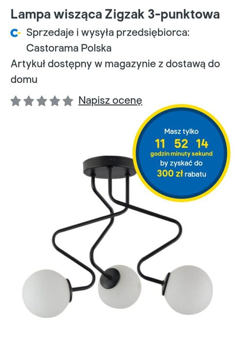 Żyrandol 3 punktowy