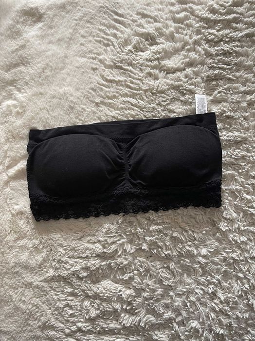 top czarny strapless