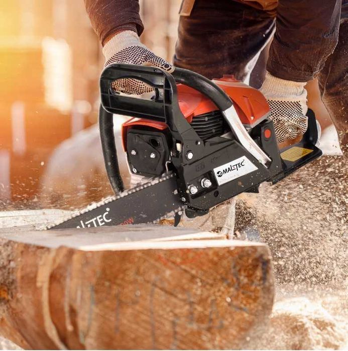Zestaw XXL Piła łańcuchowa MalTec 4200W 5,7 KM Spalinowa Pilarka NOWA