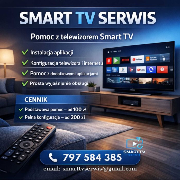 Pomoc Smart TV: instalacja aplikacji, internet, konfiguracja
