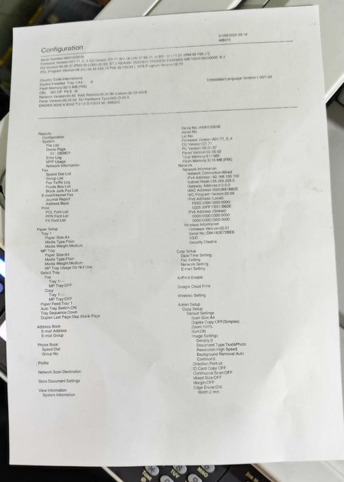 Принтер БФП (МФУ) OKI MB472