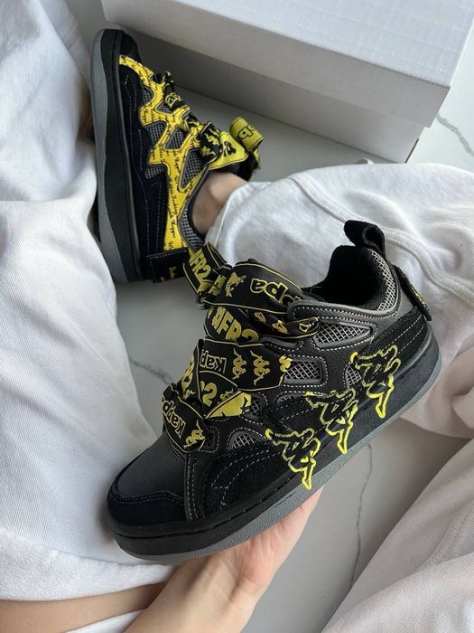 [36-45] Кросівки Kappa Fatty кроссовки каппа снікерси чорні сірі