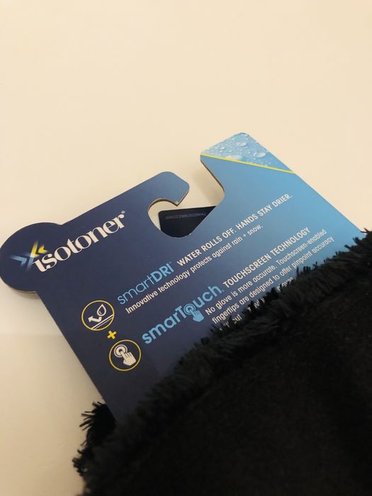 Luvas femininas Isotoner Smart Dri/Smart Touch novas - tamanho único