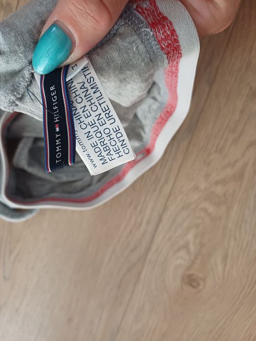 Biustonosz sportowy top Tommy Hilfiger S szary