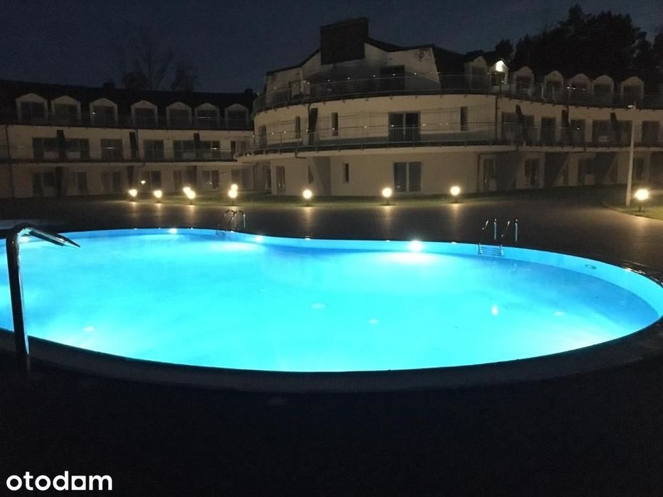 Lato nad morzem, Lux apartament BASENY, kort, parter, taras, parking