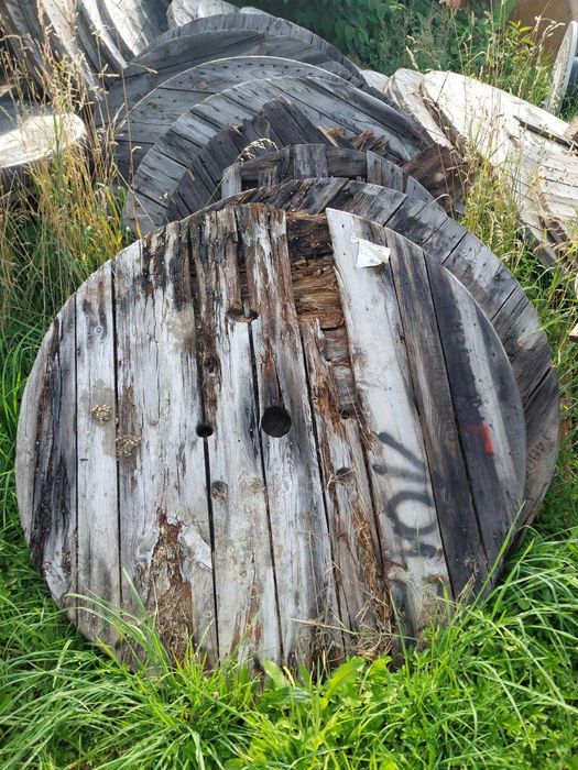 Tarcze krążki drewniane z bębnów kablowych