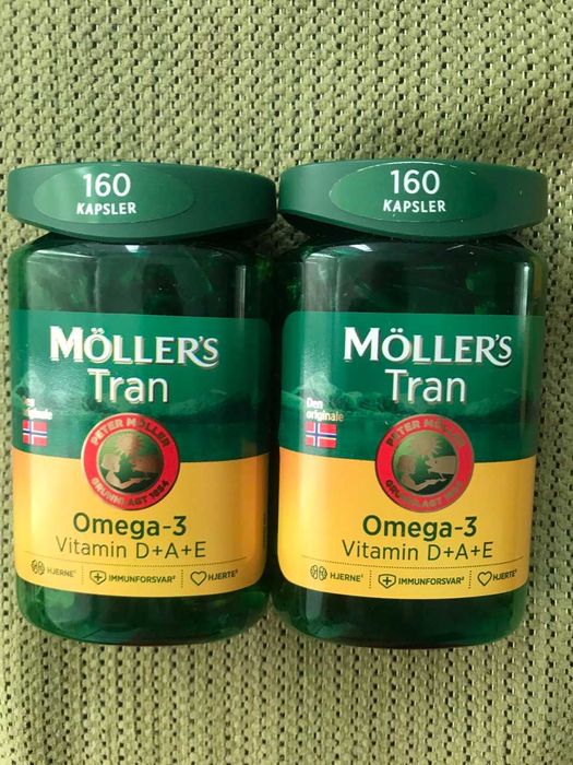 Риб'ячий жир Moller's Tran Норвегія,160 капсул омега 3