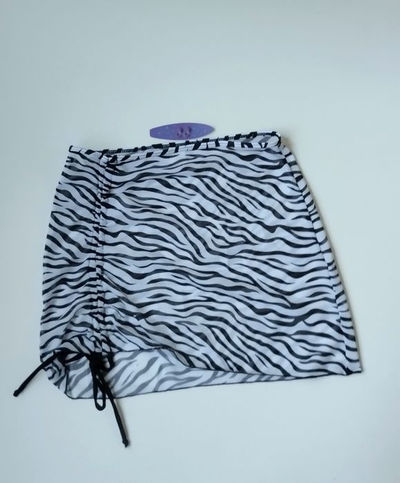 Купальник чорний + спідниця-парео 128-134-140-146-152-158