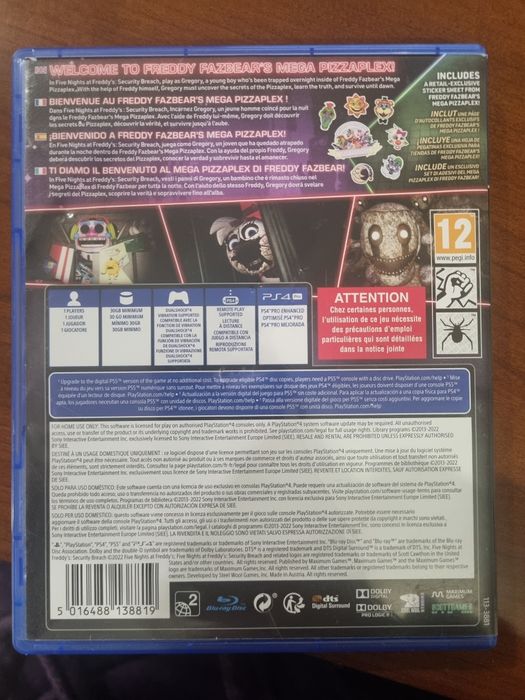 Jogo PS4 Five Nights at Freddy's