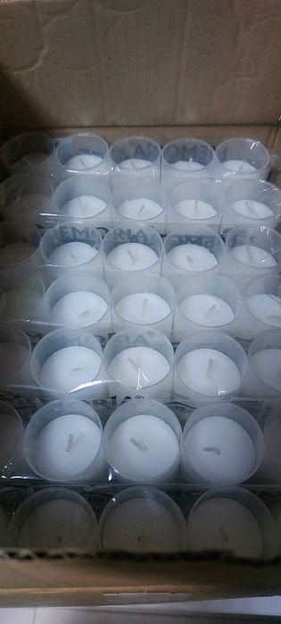 Velas litúrgicas brancas (Círios) - pack 5 unidades