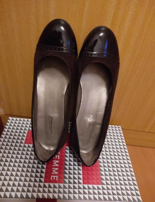 Sapato elegante em pele castanho n°39