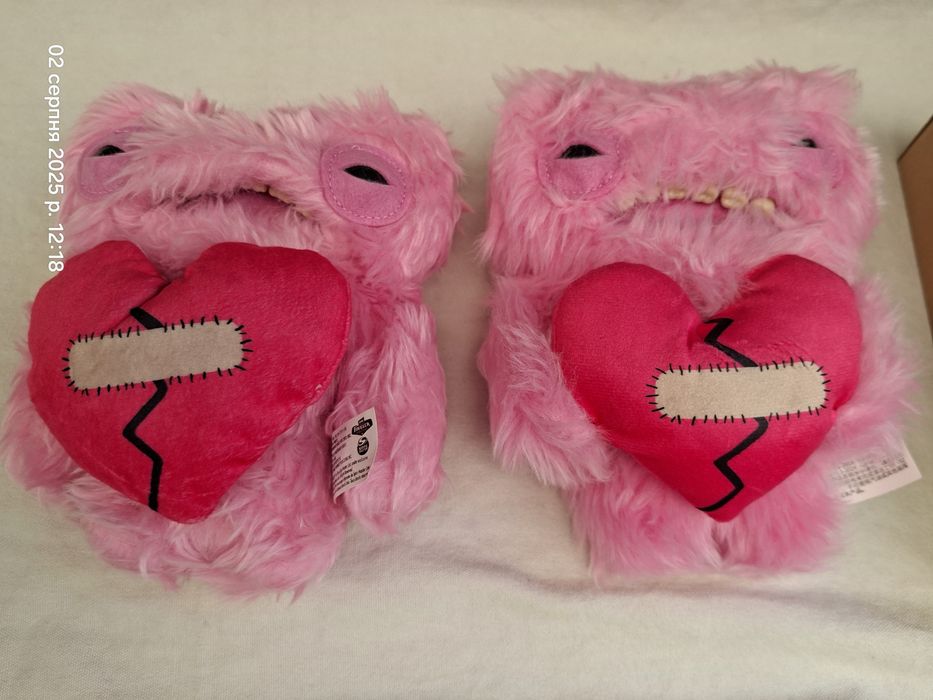 Fuggler мякі фаглер фуглер серія рожеві і червоні з серцем,чорний 22см