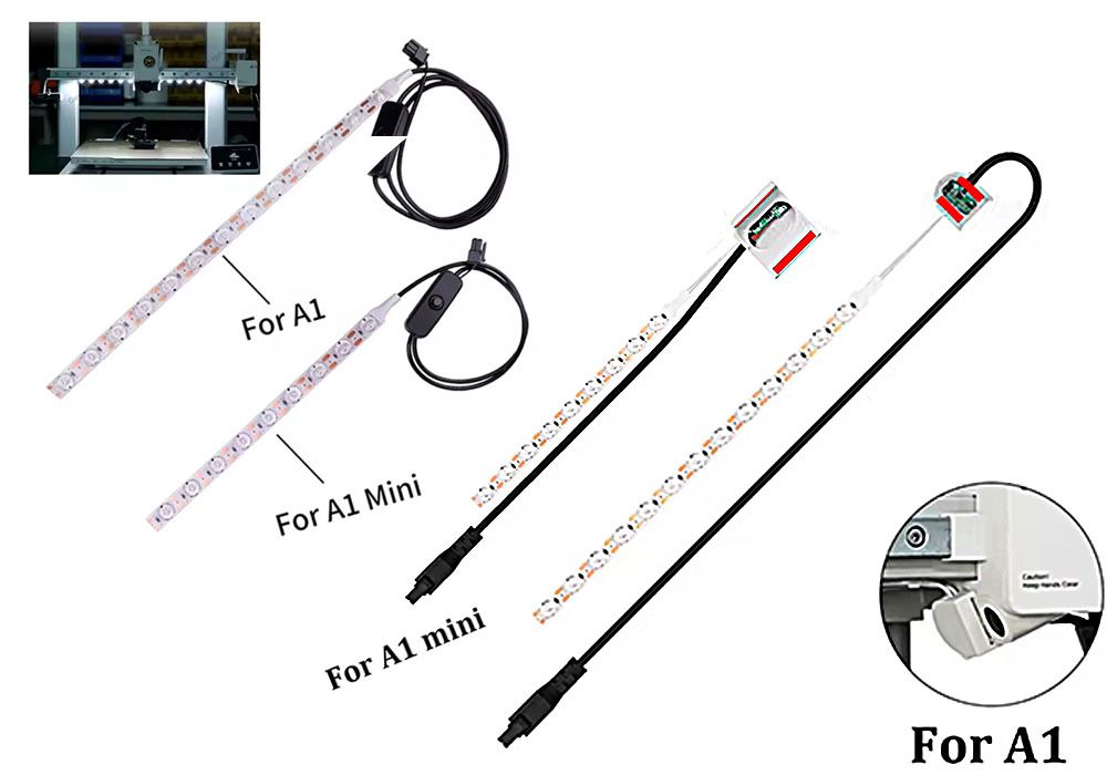 LED підсвітка/лед стрічка/подсветка  для бамбулаб/ bambulab a1/a1mini