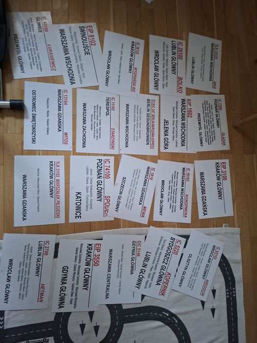 Pakiet 20 tablic PKP intercity