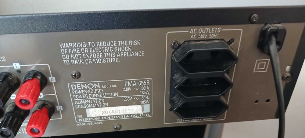 Amplificador de áudio Denon PMA-655R estéreo