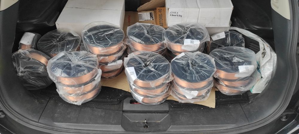 Сварочная проволока катушки по 5,3кг омедненная0,8-1,0-1,2 мм есть НДС