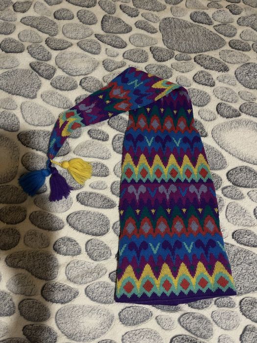 Шапка длинная разноцветная