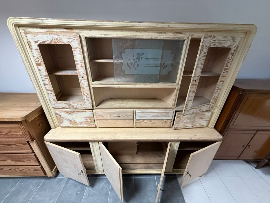 Stary kredens drewniany – retro / do renowacji / unikat