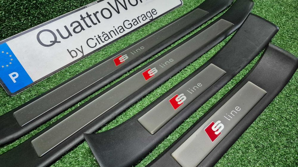Soleiras S-Line Audi A4 B6 B7 8E originais OEM em excelente estado