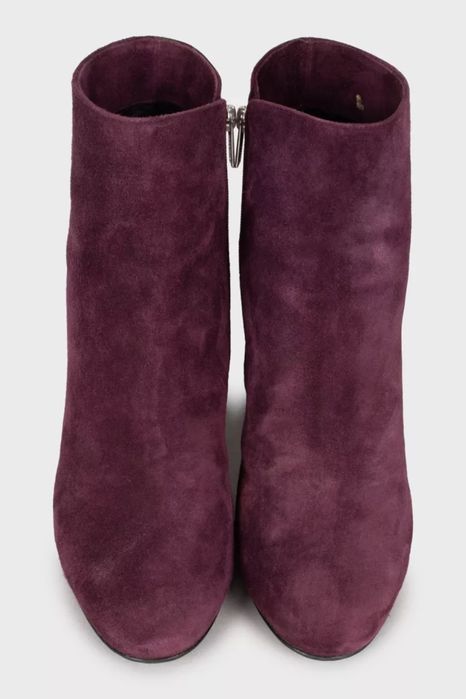 LE SILLA Замшевые ботильоны фиолетового цвета