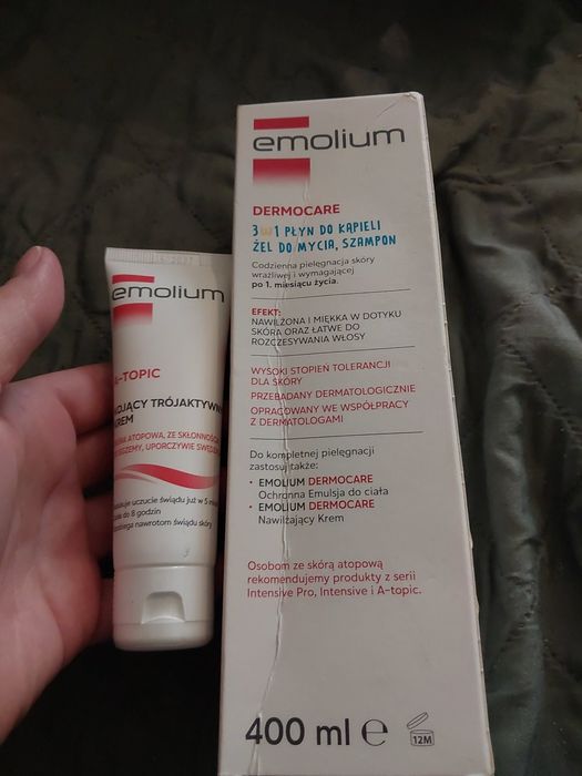 Emolium zestaw krem + 3w1