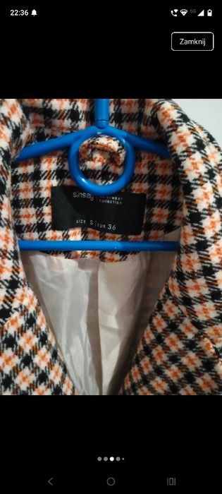 Płaszczyk damski wiosenny Sinsay r S