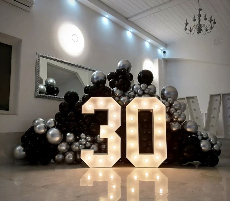 Cyfry led 18, 30 , 40 , 50 wynajem ledów urodzinowych