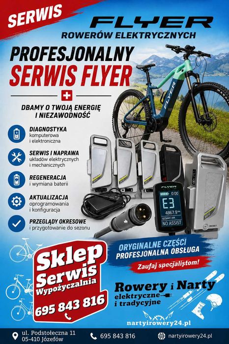 obudowa bateria flyer 36v panasonic naprawa regeneracja kasowanie błędu e3