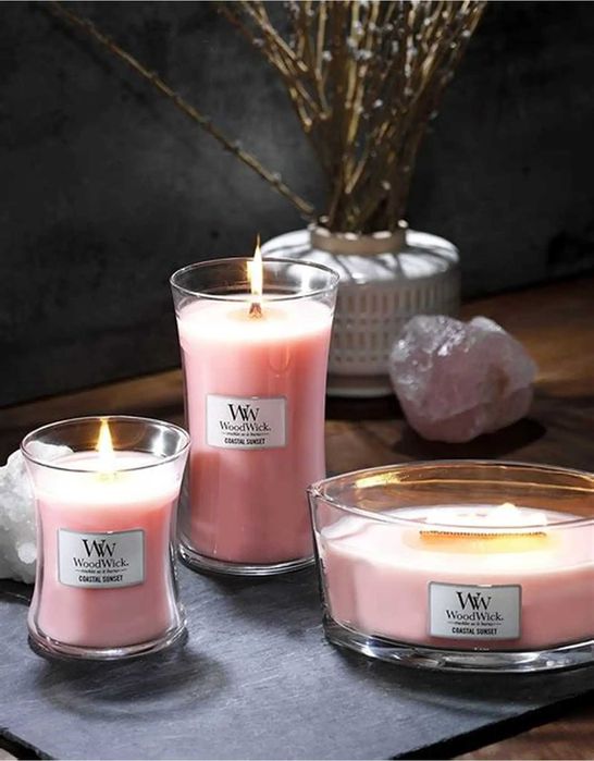 Ароматична свічка WoodWick Coastal Sunset + Подарунок