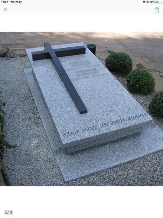 NAGROBEK POMNIK granitowy SARKOFAG Bryła  z Montażem