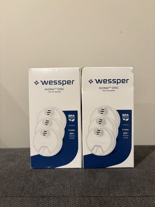 6 sztuk filtrów do butelki wessper Actitex DISC 2 opakowania