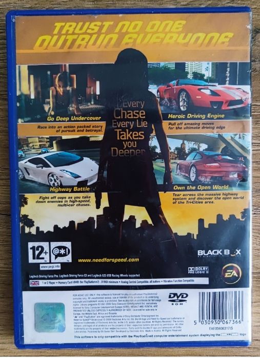 Pudełko Need for Speed: Undercover PlayStation 2 (PS2)
