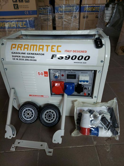 Agregat generator prądotwórczy 12/220/380v z akumulatorem koła siła