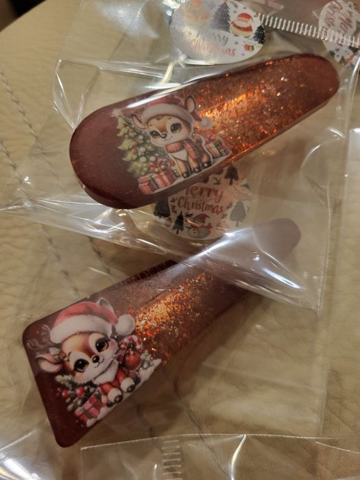 Molas de cabelos efeito natal