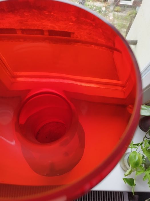 Wazon czerwone szkło sodowe Sadowski