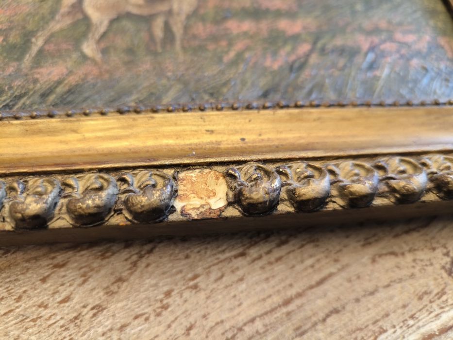 Stary obraz olejny sygnowany Jerzy Kossak 44,5x31,5