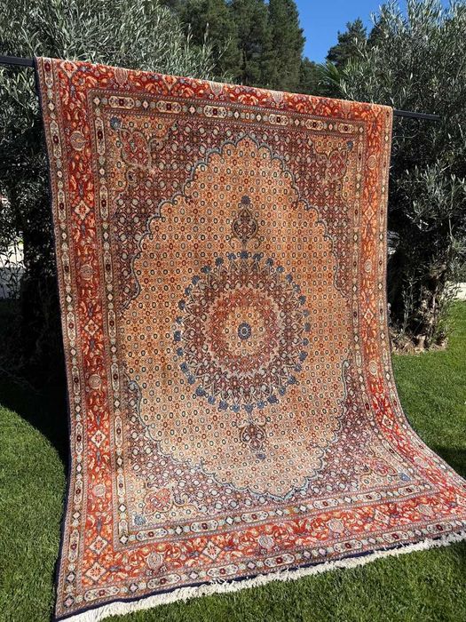 Dywan perski r. tkany kaszmirowy + jedwab Iran Moud 300x200 gal. 18tyś