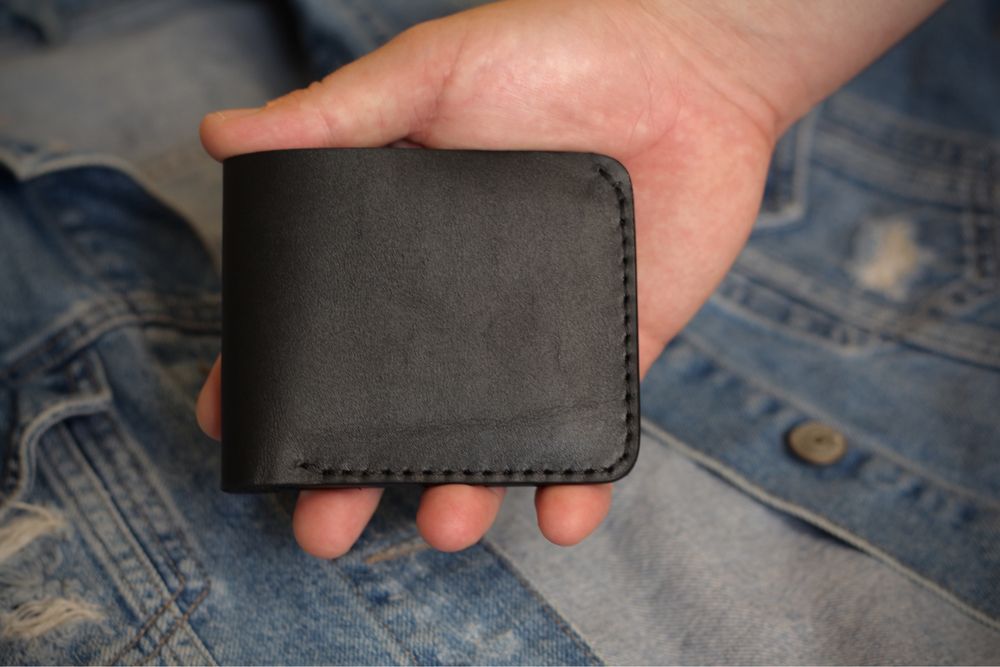 Міні гаманець чоловічий шкіряний ручної роботи. Кошелек. Портмоне